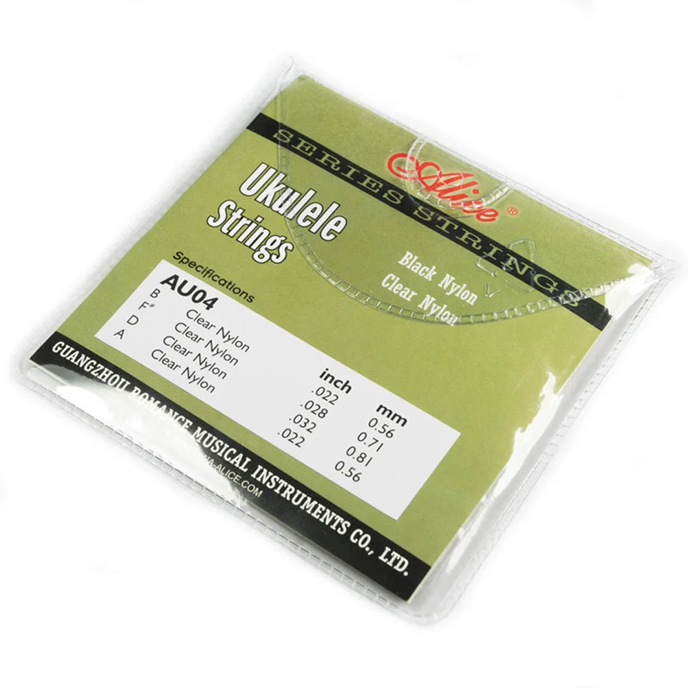 Ukulele Strings Black Nylon Or Clear Nylon ALICE Professional Uku 4 Strings Uke Light String