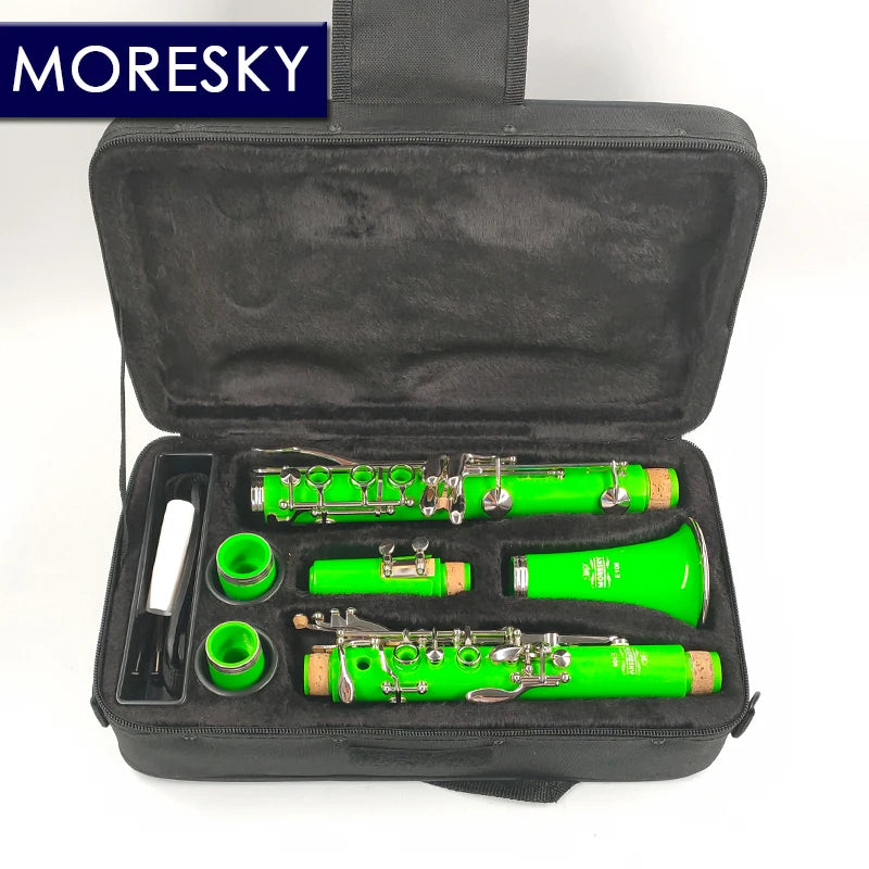 MORESKY Bb Clarinet 17 Key Sib Klarnet /ABS Body Material Clarinette