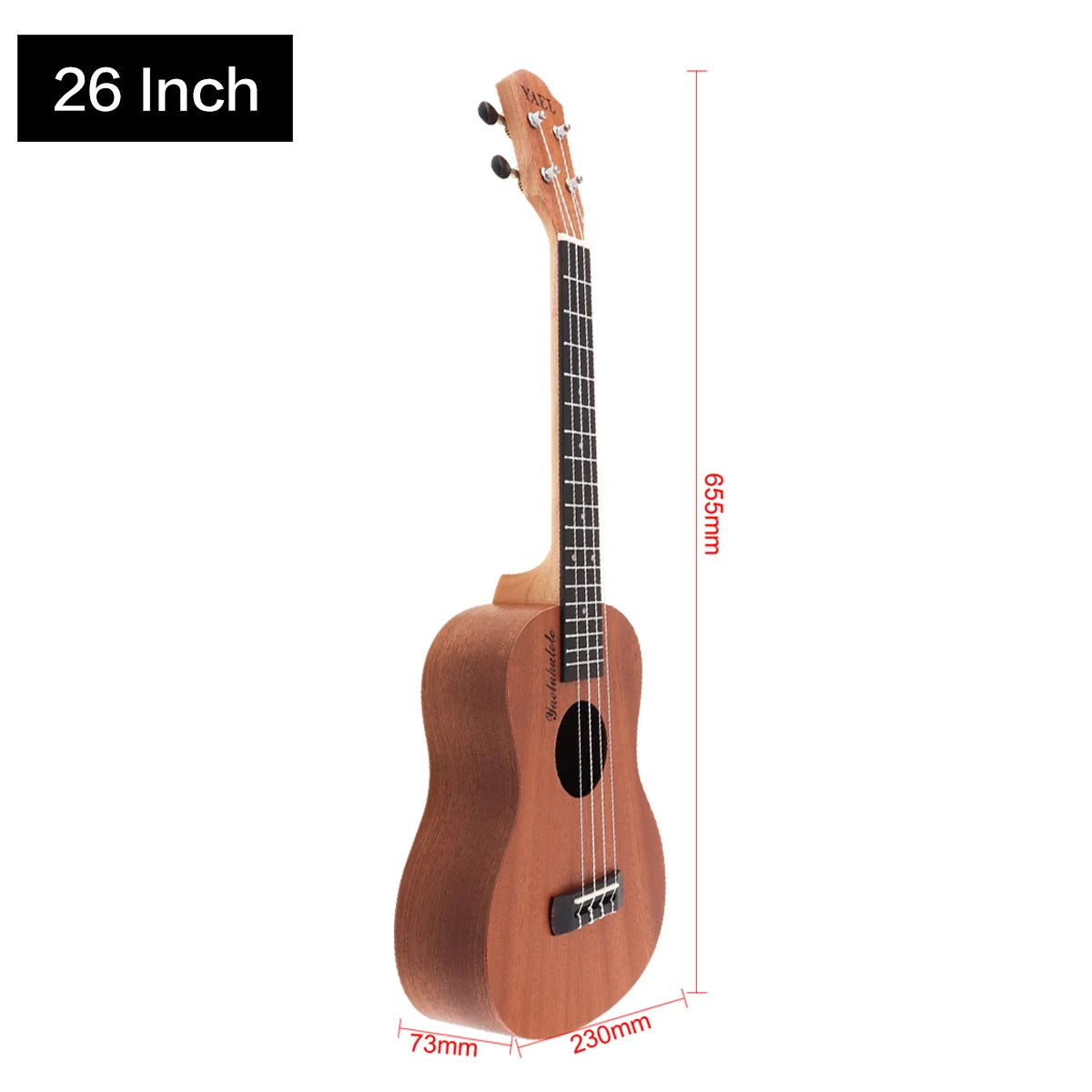 21 / 23 / 26 Inch Tenor Ukulele Concert Acoustic Guitarra Cutaway 4 String Guitar Mahogany Wood Ukelele Hawaii Soprano Ukulele